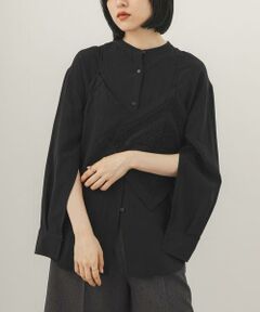 KBF / ケービーエフ シャツ・ブラウス | ハンカチーフビスチェSETシャツ