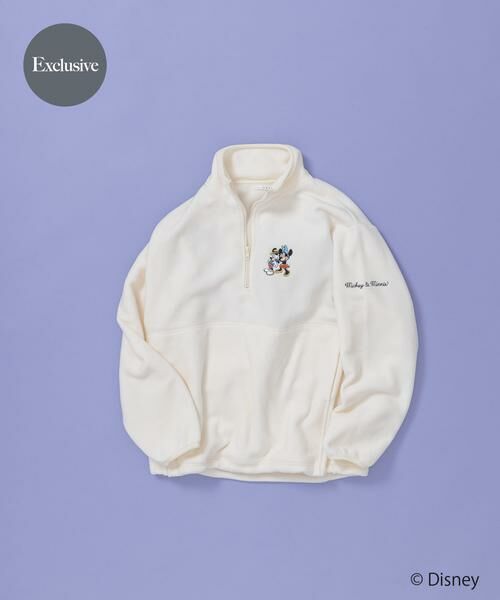KBF / ケービーエフ Tシャツ | 別注/Disney/フリースカットソー（アイボリー）