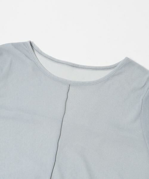 KBF / ケービーエフ Tシャツ | サイドスリットシアーベロアTEE | 詳細7