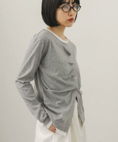 KBF / ケービーエフ Tシャツ | バイカラーアシメタックトップス