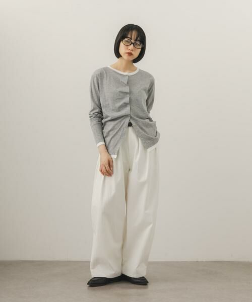 KBF / ケービーエフ Tシャツ | バイカラーアシメタックトップス | 詳細14