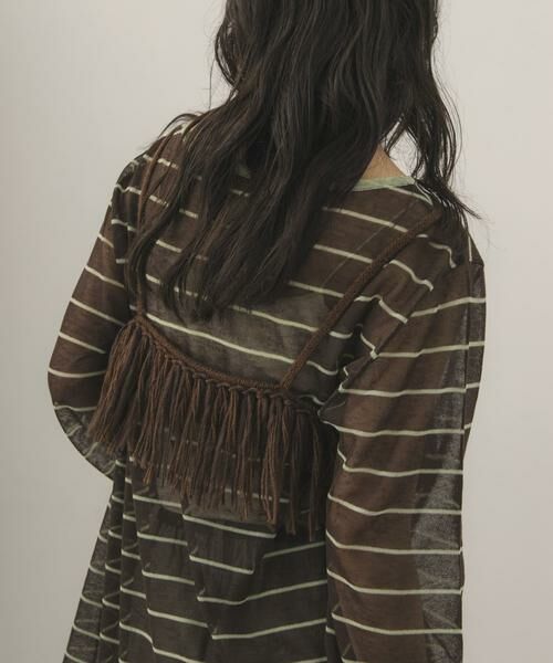 KBF / ケービーエフ ニット・セーター | ボリュームフリンジビスチェ | 詳細3