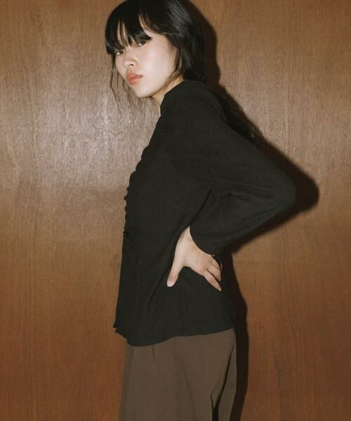 KBF / ケービーエフ シャツ・ブラウス | ピーチスキンパフスリーブブラウス | 詳細3