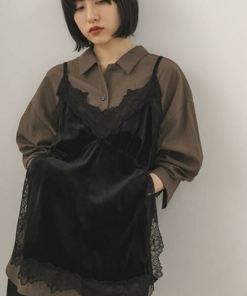 KBF / ケービーエフ キャミソール・チューブトップ | ベロアレースキャミソール | 詳細22