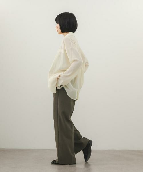 KBF / ケービーエフ その他パンツ | ワンタックミニマルパンツ | 詳細4