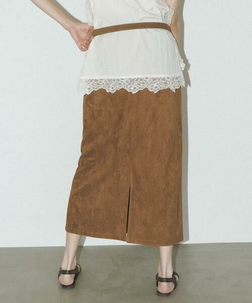 KBF / ケービーエフ スカート | ピーチスキンナロースカート | 詳細2