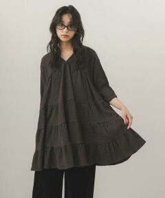 KBF / ケービーエフ チュニック | ボリュームティアードミニワンピース