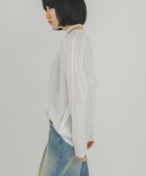 KBF / ケービーエフ Tシャツ | ルーズシアートップス+ストラップ | 詳細12