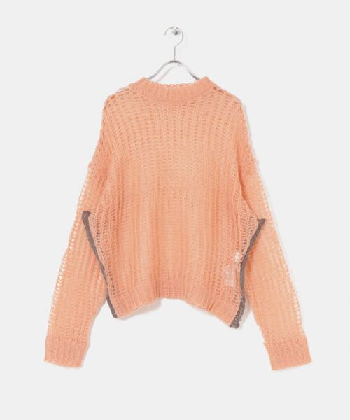 ＊＊KBF / ケービーエフ ニット・セーター | シースルーモヘヤニット∴（PINK）