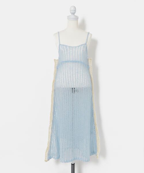 ＊＊KBF / ケービーエフ ワンピース | シースルーモヘヤキャミドレス∴（L.BLUE）