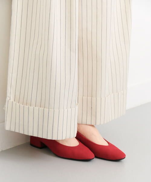 ＊＊KBF / ケービーエフ パンプス | ローヒールパンプス∴（RED）