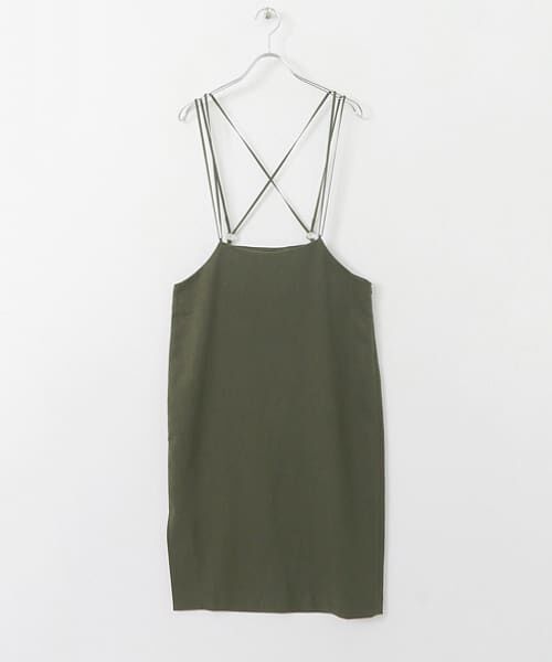 ＊＊KBF / ケービーエフ スカート | バッククロスハイウエストスカート（KHAKI）