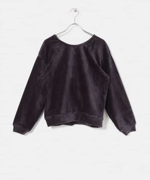 ＊＊KBF / ケービーエフ Tシャツ | KBF+　カシュクール前後2wayトップス∴（CHARCOAL）