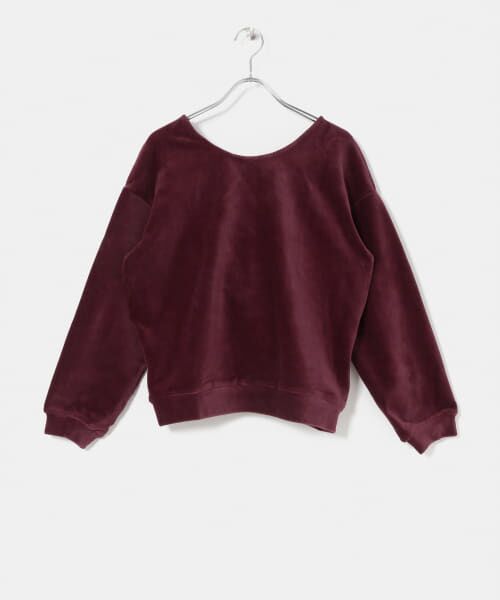 ＊＊KBF / ケービーエフ Tシャツ | KBF+　カシュクール前後2wayトップス∴（WINE）