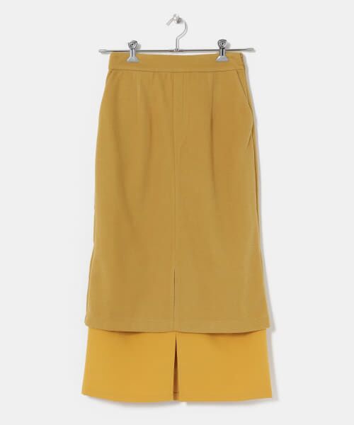 ＊＊KBF / ケービーエフ スカート | レイヤードスカート（YELLOW）