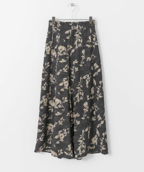 ＊＊KBF / ケービーエフ その他パンツ | KBF+　ミックスプリントフレアパンツ∴（CHARCOAL）