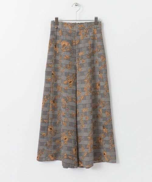 ＊＊KBF / ケービーエフ その他パンツ | KBF+　ミックスプリントフレアパンツ∴（BEIGE）