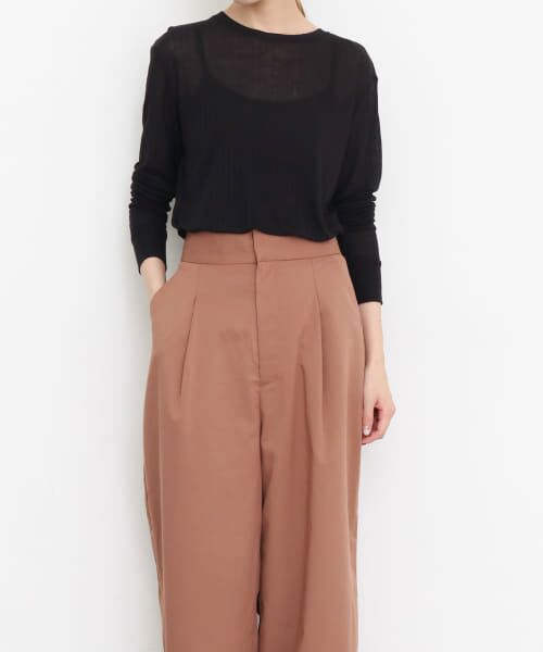 ＊＊KBF / ケービーエフ Tシャツ | シアーリブロンTシャツ（BLACK）