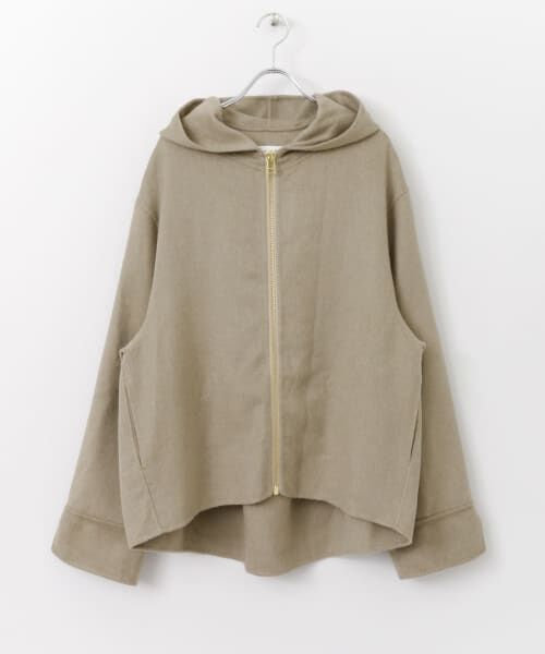 ＊＊KBF / ケービーエフ その他アウター | フードWIDEショートコート∴（BEIGE）