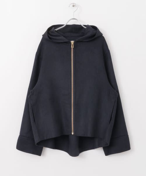 ＊＊KBF / ケービーエフ その他アウター | フードWIDEショートコート∴（NAVY）