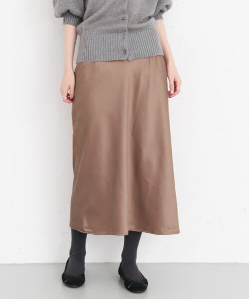 ＊＊KBF / ケービーエフ スカート | KBF+　バイアスサテンスカート∴（ASH PINK）