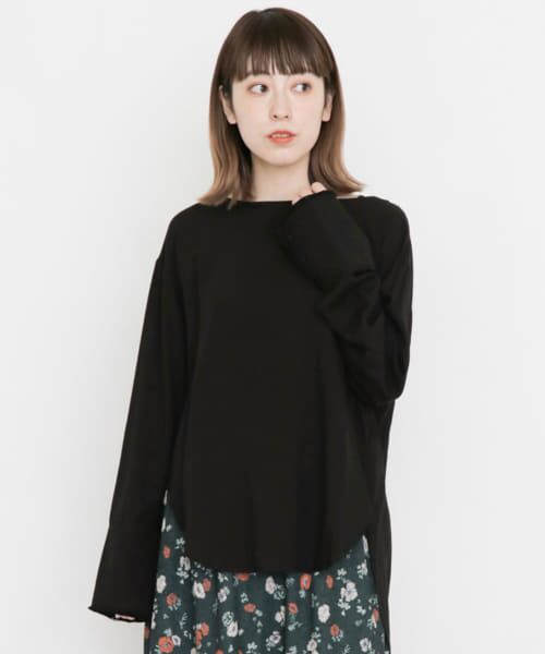 ＊＊KBF / ケービーエフ シャツ・ブラウス | ロングカフスシャツ∴（BLACK）