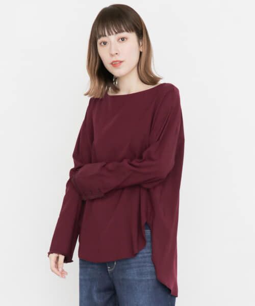 ＊＊KBF / ケービーエフ シャツ・ブラウス | ロングカフスシャツ∴（BORDEAUX）