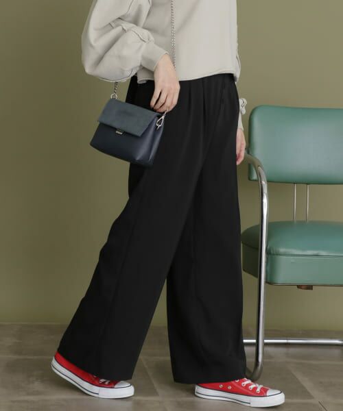 ＊＊KBF / ケービーエフ その他パンツ | フロントボタンサスペンダー付きパンツ（BLACK）