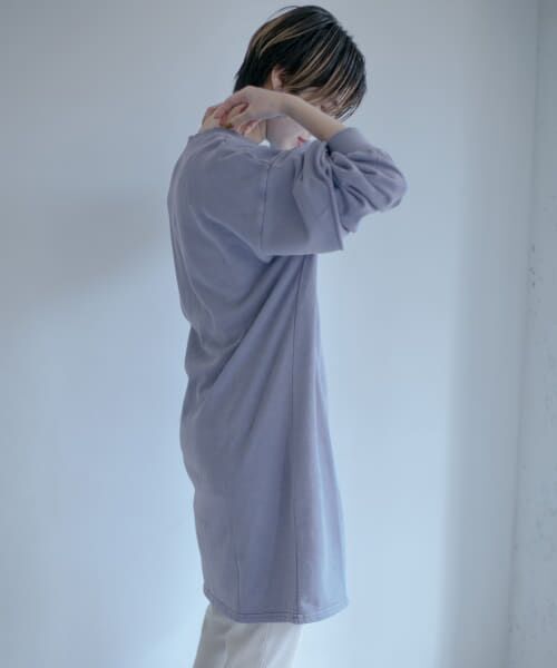 ＊＊KBF / ケービーエフ ワンピース | フェイクレイヤードスウェットワンピース（BLUE）