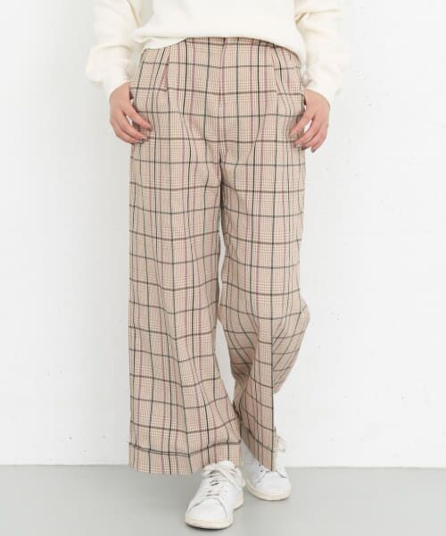 ＊＊KBF / ケービーエフ その他パンツ | ターンアップチェックパンツ（BEIGE）