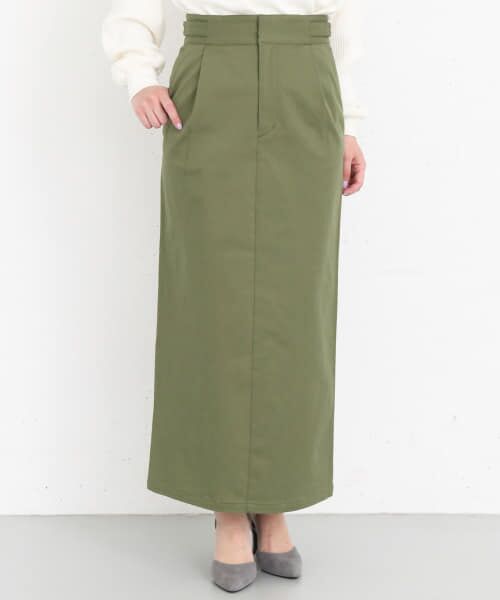＊＊KBF / ケービーエフ スカート | チノロングタイトスカート（KHAKI）