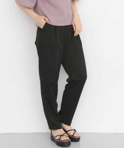 ＊＊KBF / ケービーエフ その他パンツ | ベルトラップ風テーパードパンツ∴（BLACK）