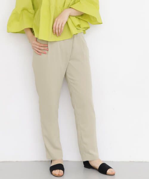 ＊＊KBF / ケービーエフ その他パンツ | ベルトラップ風テーパードパンツ∴（GREIGE）