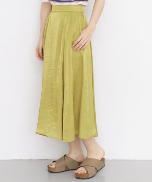 ＊＊KBF / ケービーエフ スカート | メタリックフレアスカート∴（YELLOW）
