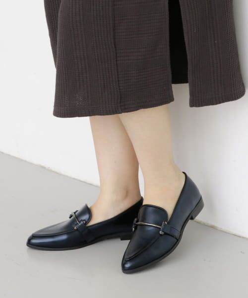 ＊＊KBF / ケービーエフ ビジネス・ドレスシューズ | メタリックローファー∴（BLACK）