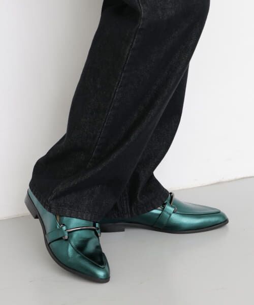 ＊＊KBF / ケービーエフ ビジネス・ドレスシューズ | メタリックローファー∴（BLUE GREEN）