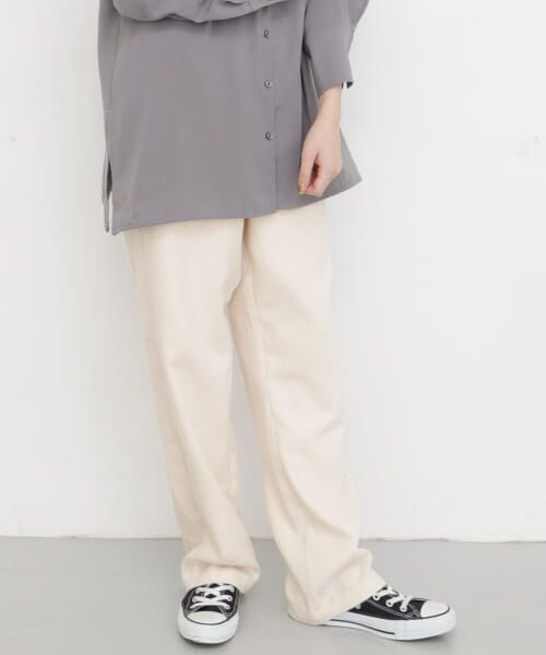 ＊＊KBF / ケービーエフ その他パンツ | サイドラインイージーパンツ∴（IVORY）