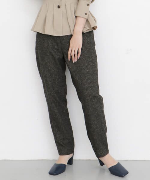 ＊＊KBF / ケービーエフ その他パンツ | カラーネップテーパードパンツ（CHARCOAL）