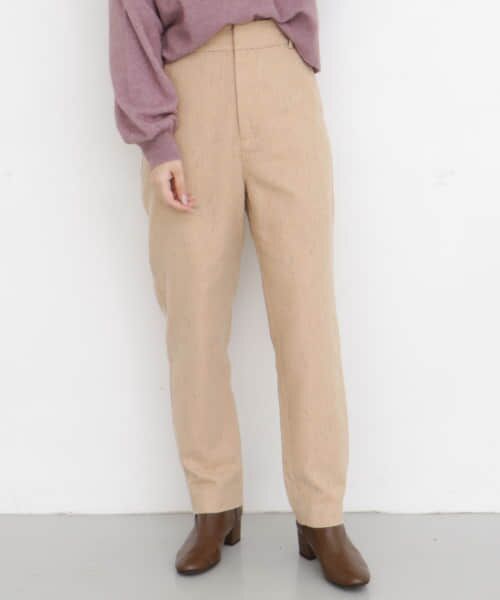 ＊＊KBF / ケービーエフ その他パンツ | カラーネップテーパードパンツ（BEIGE）