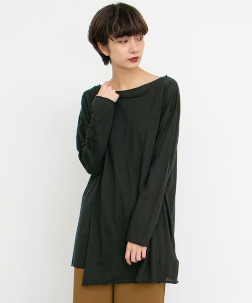 ＊＊KBF / ケービーエフ Tシャツ | ラップロングカットソー∴（BLACK）