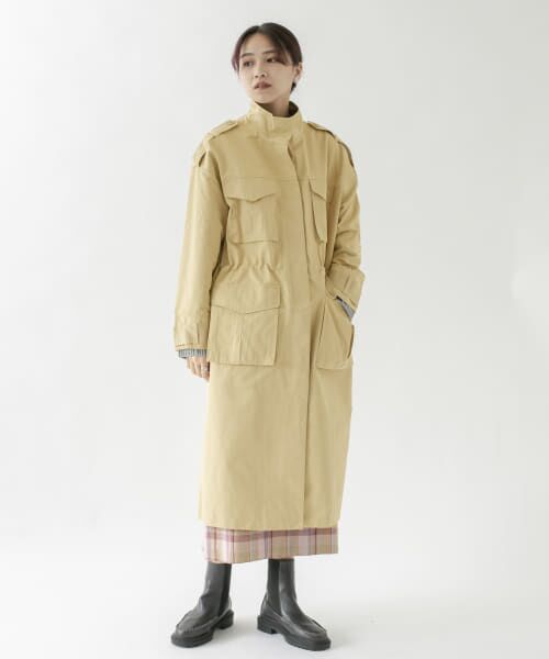 美品 unfil ミリタリーコート ホワイト/0 美品 unfil ミリタリーコート ホワイト/0 レディース