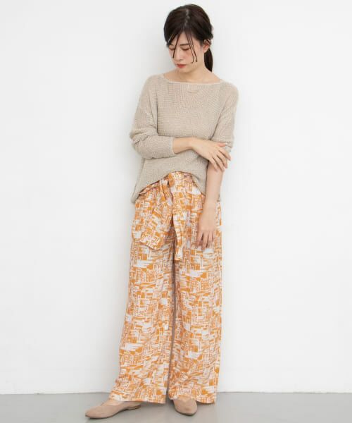 ＊＊KBF / ケービーエフ サロペット・オールインワン | townプリントジャンプスーツ∴（ORANGE）