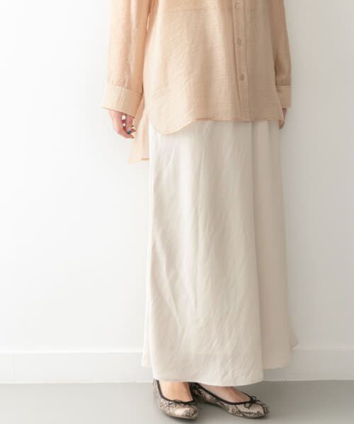 ＊＊KBF / ケービーエフ スカート | KBF+　バイアスロングスカート∴（L.BEIGE）