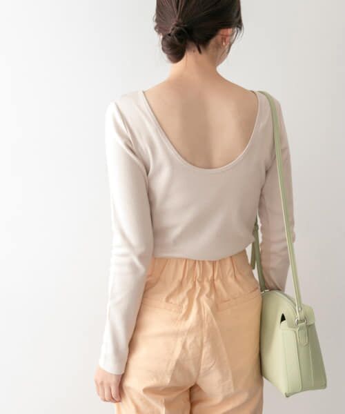 ＊＊KBF / ケービーエフ Tシャツ | KBF+　バックオープンロンTシャツ∴（L.GRAY）