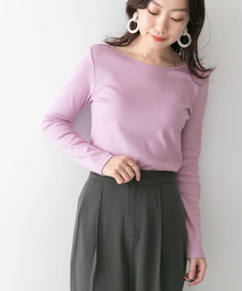 ＊＊KBF / ケービーエフ Tシャツ | KBF+　バックオープンロンTシャツ∴（PINK）