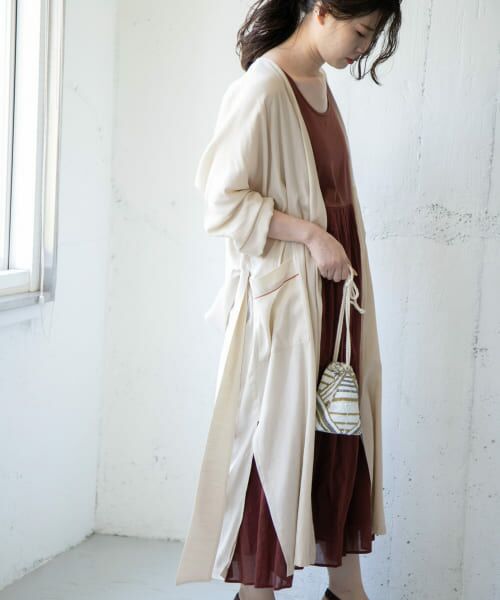 ＊＊KBF / ケービーエフ その他アウター | カラーパイピングガウン∴（L.BEIGE）