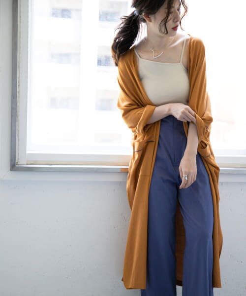 ＊＊KBF / ケービーエフ その他アウター | カラーパイピングガウン∴（D.ORANGE）