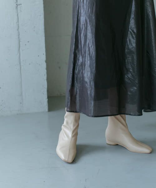 ＊＊KBF / ケービーエフ ブーツ（ショート丈） | スリムショートブーツ（IVORY）