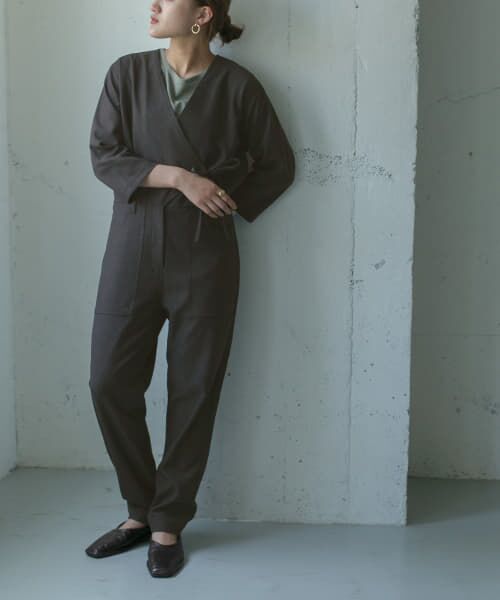 ＊＊KBF / ケービーエフ サロペット・オールインワン | カシュクールオールインワン∴（CHARCOAL）