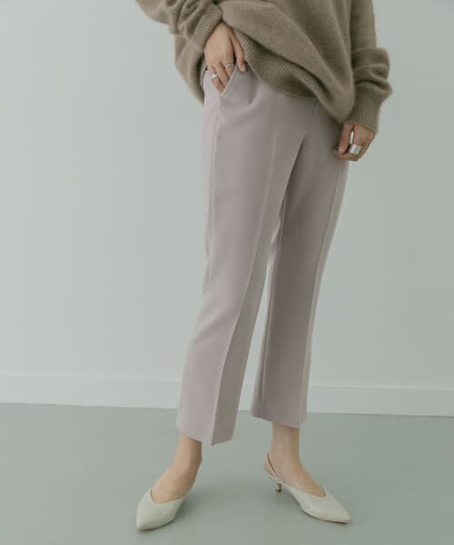 ＊＊KBF / ケービーエフ その他パンツ | KBF+　プレススリムフレアパンツ∴（GREIGE）